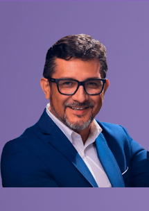 Carlos San Martin fondo morado